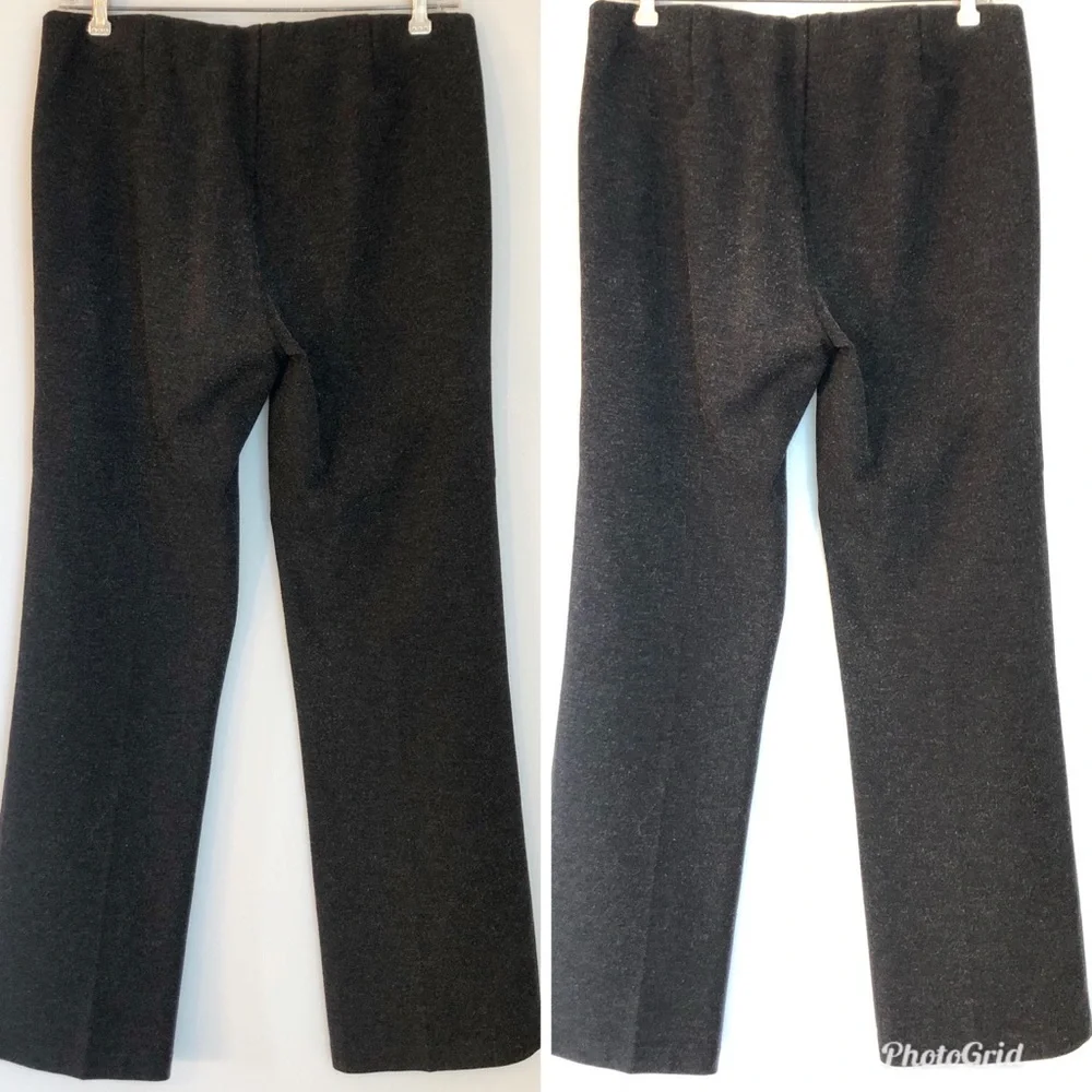 Eileen Fisher Grey Ponte Knit Pants Trousers, size Medium Petite - Picture 2 of 8